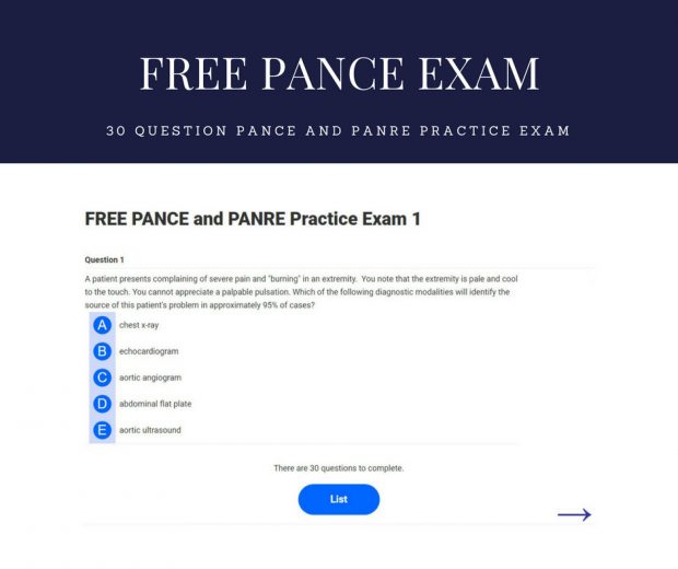 Free PANCE and PANRE Exams | The Physician Assistant Life