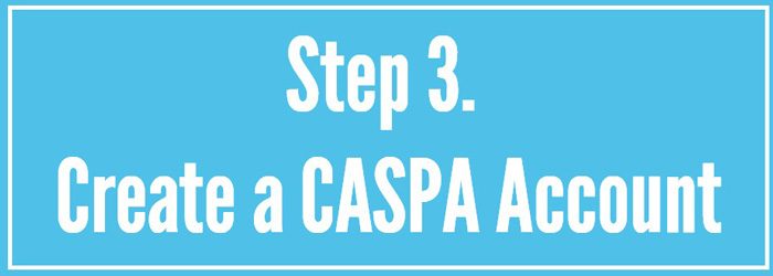 Create a CASPA Account Today