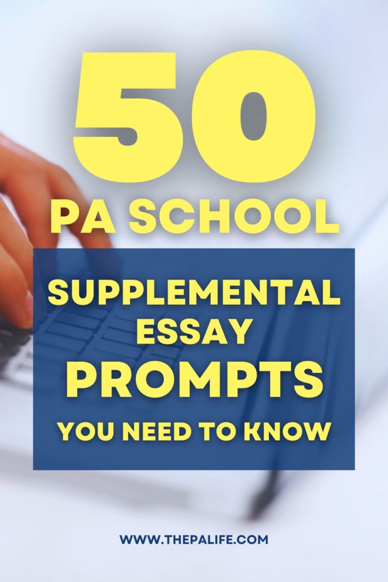 physician assistant supplemental essay